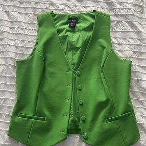 Nicole Miller Lime Green Vest